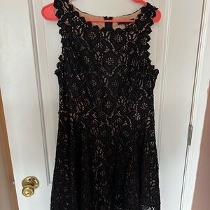 City Studio Black Floral Lace Dress